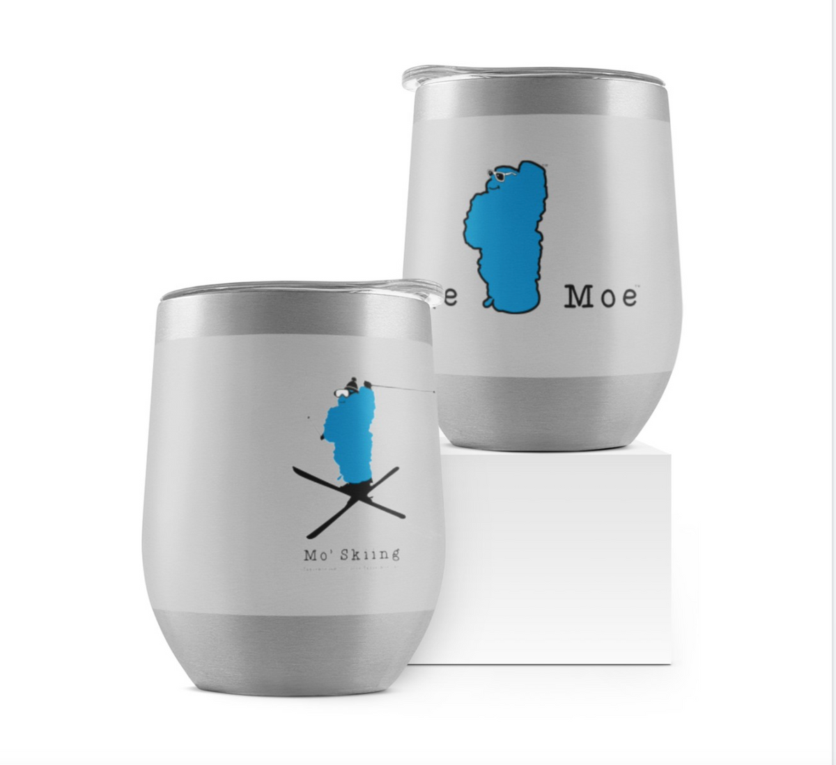 Mo' Skiing - Wine Tumbler 12oz