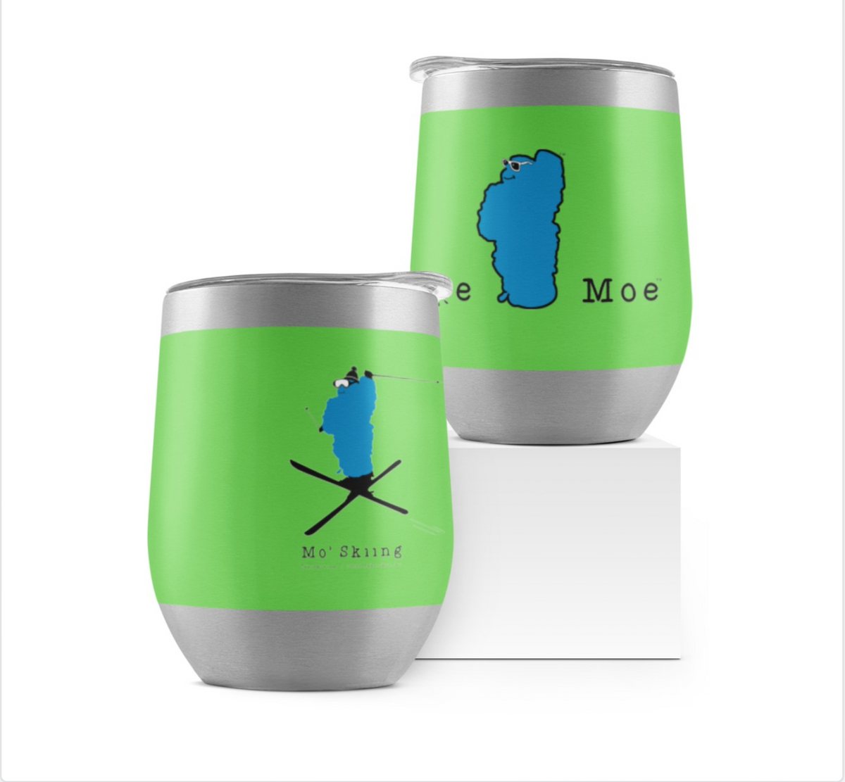 Mo' Skiing - Wine Tumbler 12oz